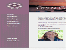 Tablet Screenshot of opengatesangha.org
